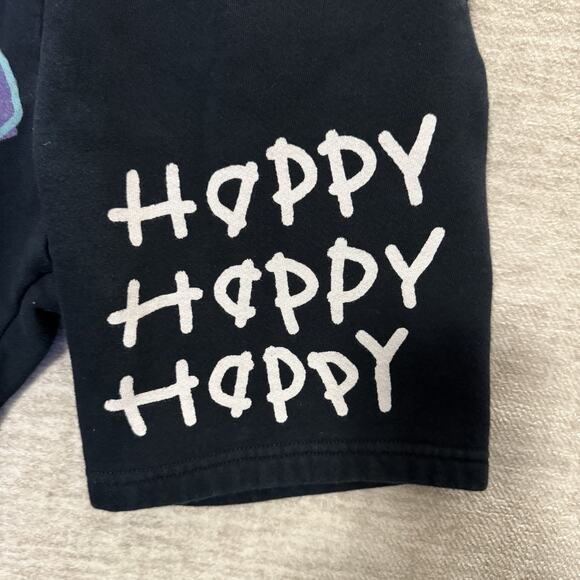 After School Special "Happy" Black Sweat Shorts - Size Small - Limited Drop - Picture 2 of 8